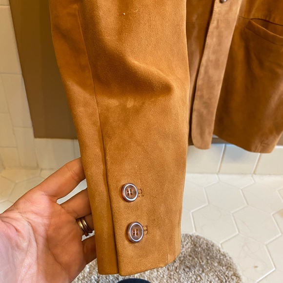 Bacharach Tan Suede Men’s Blazer - Sport Coat - Size XL NWT - Picture 4 of 15